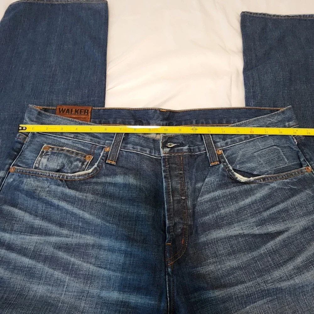 J.Brand Walker Relaxed Straight‎ Leg Size 38 Med Wash Blue Jeans. Button Fly Men